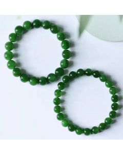 Hetian jade spinach green hand skewer-118